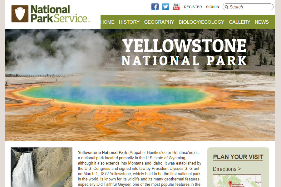 yellowstone website
